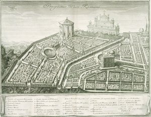 Ansicht des römischen Gartens, 1772-1784