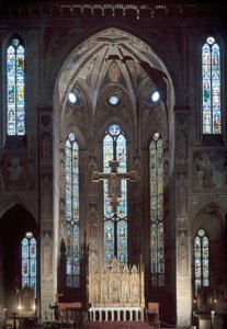 Ansicht der Cappella Maggiore der Kirche Santa Croce