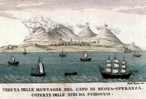 Ansichten der Berge des Kaps der Guten Hoffnung von Italian School
