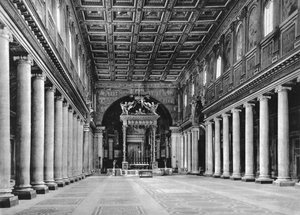 Innenansicht des Hauptschiffs von Italian School Italian School