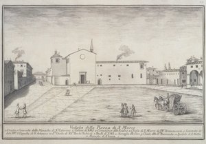 Ansicht der Kirche San Marco, Florenz