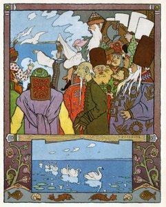 Die Prinzessin und der Frosch, um 1899 von Ivan Yakovlevich Bilibin