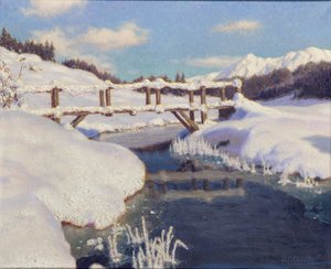 Sonne auf dem Schnee, Schweiz