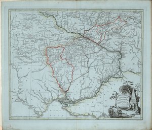 Allgemeine Karte des Gouvernements Noworossijsk, 1779 von Ivan Ivanovich Islenyev