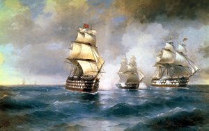 Brigg Mercury von zwei türkischen Schiffen angegriffen am 14. Mai 1829, 1892