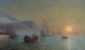 Christoph Kolumbus segelt von Palos, 1892