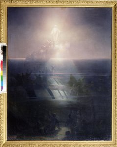 Das Sinken des 84-Kanonen-Schiffs Lefort im Jahr 1856