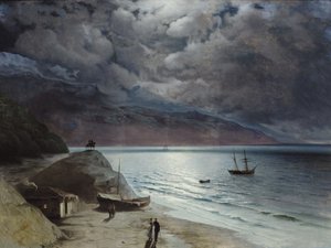 Nacht in Gurzuf, 1891 von Ivan Konstantinovich Aivazovsky