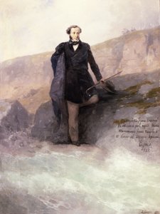 Puschkin (1799-1837) am Ufer des Schwarzen Meeres, 1897