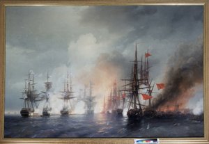 Die Schlacht von Sinop am 30. November 1853 von Ivan Konstantinovich Aivazovsky