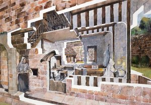Mönchszelle, Mount Grace Priory, 15. Jahrhundert, ca. 1990-2010