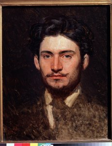 Porträt des Künstlers Fyodor Vasilyev (1850-1873). Gemälde von Ivan Nikolayevich Kramskoi (1837-1887), Öl auf Leinwand, um 1871. Russische Kunst, Porträt des 19. Jahrhunderts. Staatliche Tretjakow-Galerie