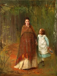 Im Park. Porträt der Frau und Tochter des Künstlers, 1875