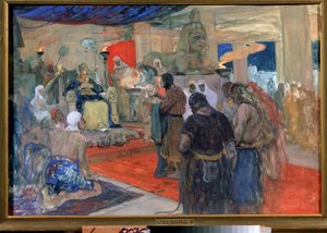 Ägyptische Antike: Ein Pharao vor seinem Hof