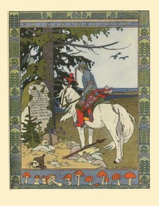 Illustration zum Märchen von Iwan Zarewitsch, dem Feuervogel und dem grauen Wolf, 1902