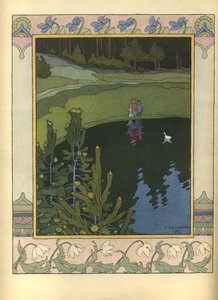 Illustration zum Märchen Die weiße Ente, 1902 von Ivan Yakovlevich Bilibin
