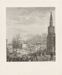 Zerstörung am Steenschuur nach der Leidener Pulverexplosion, 1807