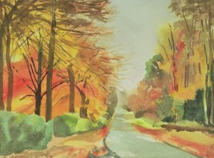 Nr. 47 Herbst, Beaufays Road, Lüttich, Belgien von Izabella Godlewska de Aranda
