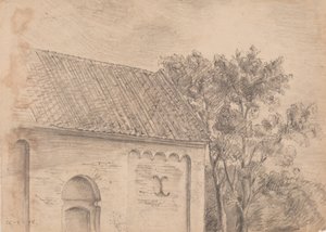 Kirchenarchitektur mit Bäumen