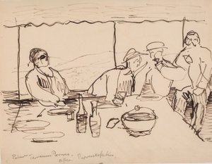 Abend auf der Terrasse, Bormes, Provence