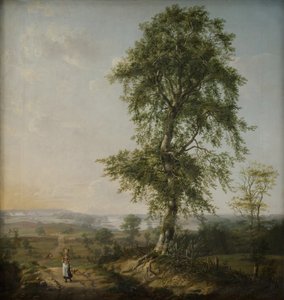 Landschaft mit einem großen Baum von Johan Christian Dahl