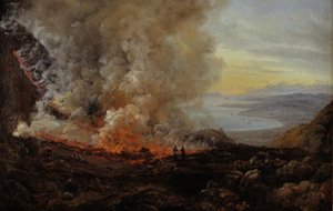Der Ausbruch des Vesuvs von Johan Christian Dahl