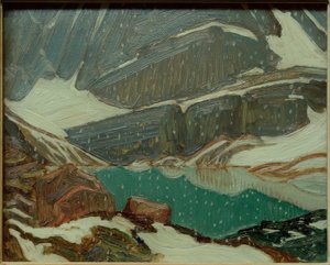 Schnee am Lake Oesa