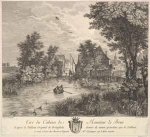 Flusslandschaft nach dem Gemälde im Kabinett von Herrn Poullain (1780)