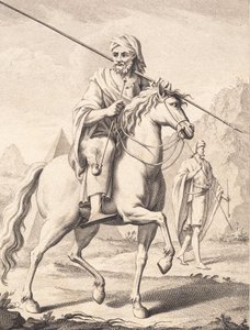Ein Araber zu Pferd