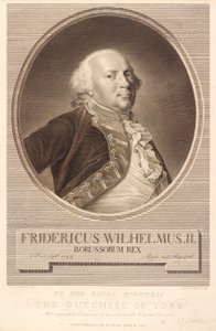 Friedrich Wilhelm II., König von Preußen von J.F. Clemens