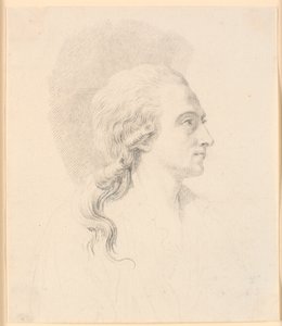 Porträt des Bildhauers Alexander Trippel. Profil nach rechts