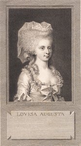Porträt von Prinzessin Louise Augusta von J.F. Clemens