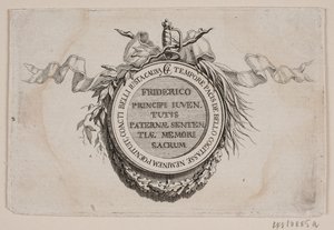 Vignette mit Medaille von J.F. Clemens