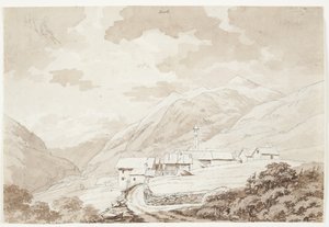 Das Dorf Airolo in den Alpen