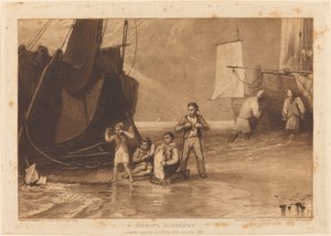 Marine Dabblers, veröffentlicht 1811 von Joseph Mallord William Turner