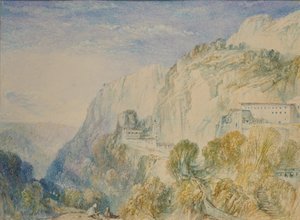 Berg Libanon und das Kloster St. Antonio, ca. 1832-1834 von Joseph Mallord William Turner