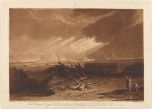 Die fünfte Plage Ägyptens, veröffentlicht 1808 von Joseph Mallord William Turner
