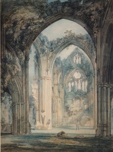 Querschiff der Tintern Abbey, Monmouthshire, ca. 1794