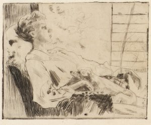 Auf der Piazza von J. Alden Weir