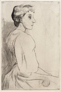 Porträt einer Frau von J. Alden Weir
