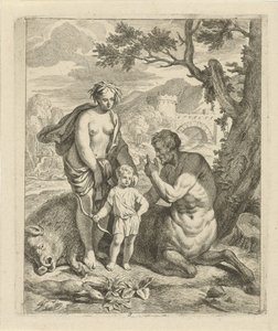 Achilles unterrichtet von Chiron (Szenen aus dem Leben des Achilles)