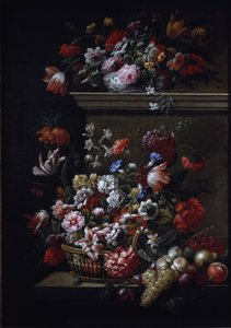 Stillleben mit Blumen von J B and Bogdany Jakob Monnoyer