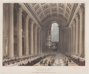 Ägyptische Halle, Mansion House, 1. Januar 1809 von J. Bluck