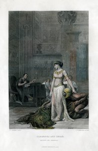 Kleopatra und Cäsar, 19. Jahrhundert von J. C. Armytage
