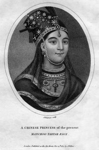 Eine chinesische Prinzessin der Manchu-Tartar-Rasse, 1801 von J. Chapman