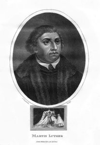 Martin Luther, deutscher Theologe, Augustinermönch und Kirchenreformer, 1814