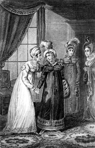 Das letzte Gespräch zwischen Ihrer Majestät und Prinzessin Charlotte, 1820 von J. Chapman