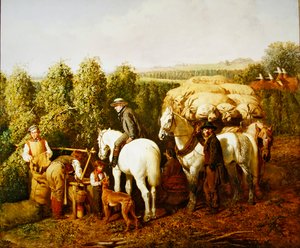 Ein Hopfengarten in Kent von J. F. and Bright H. Herring Snr.