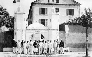 Kasernen der Rekruten, Französische Fremdenlegion, Sidi Bel Abbes, Algerien, 14. Juli 1906