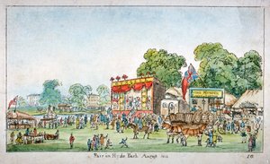 Jahrmarkt im Hyde Park, Westminster, London, 1814 von J Gordon